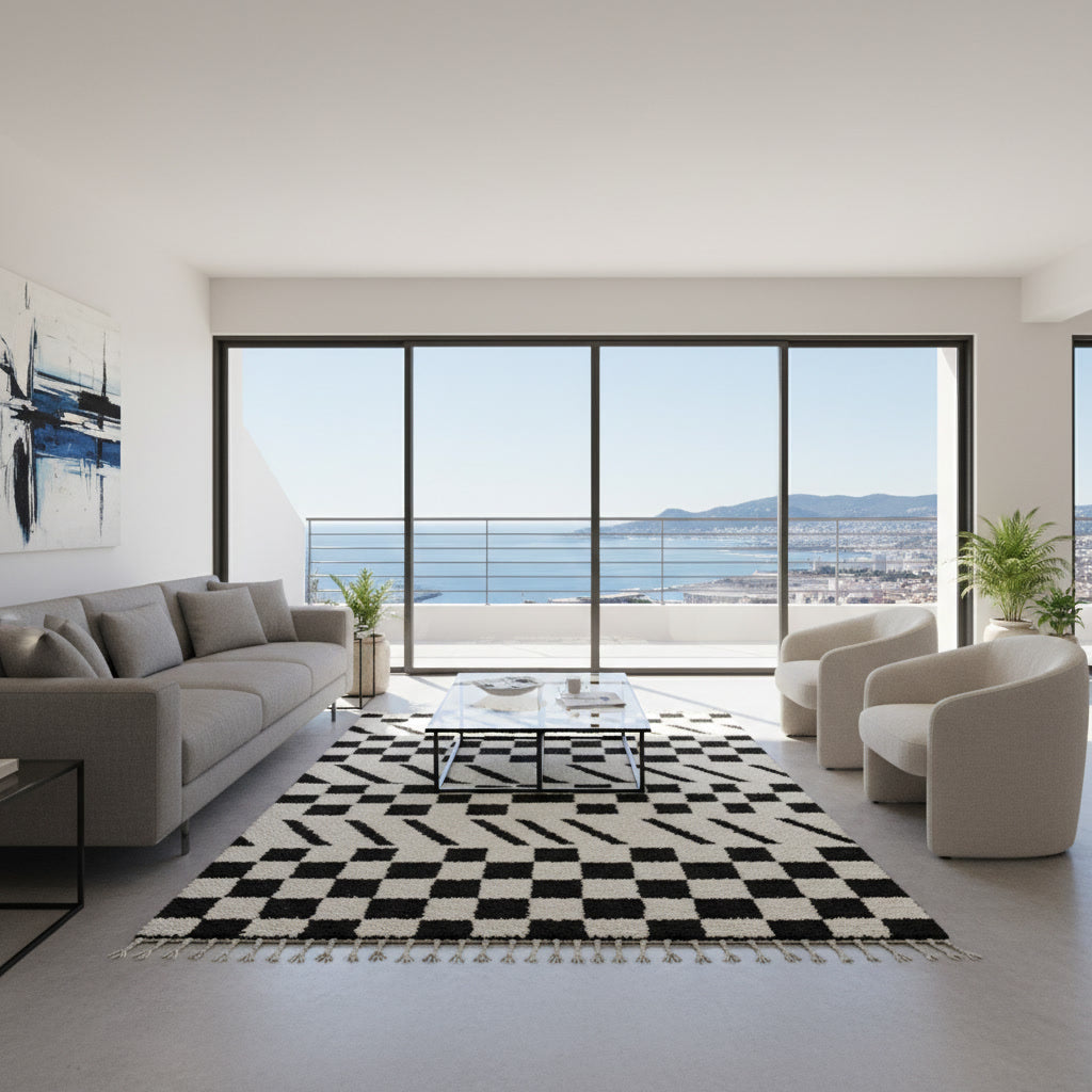 Tapis berbère Épure Onyx