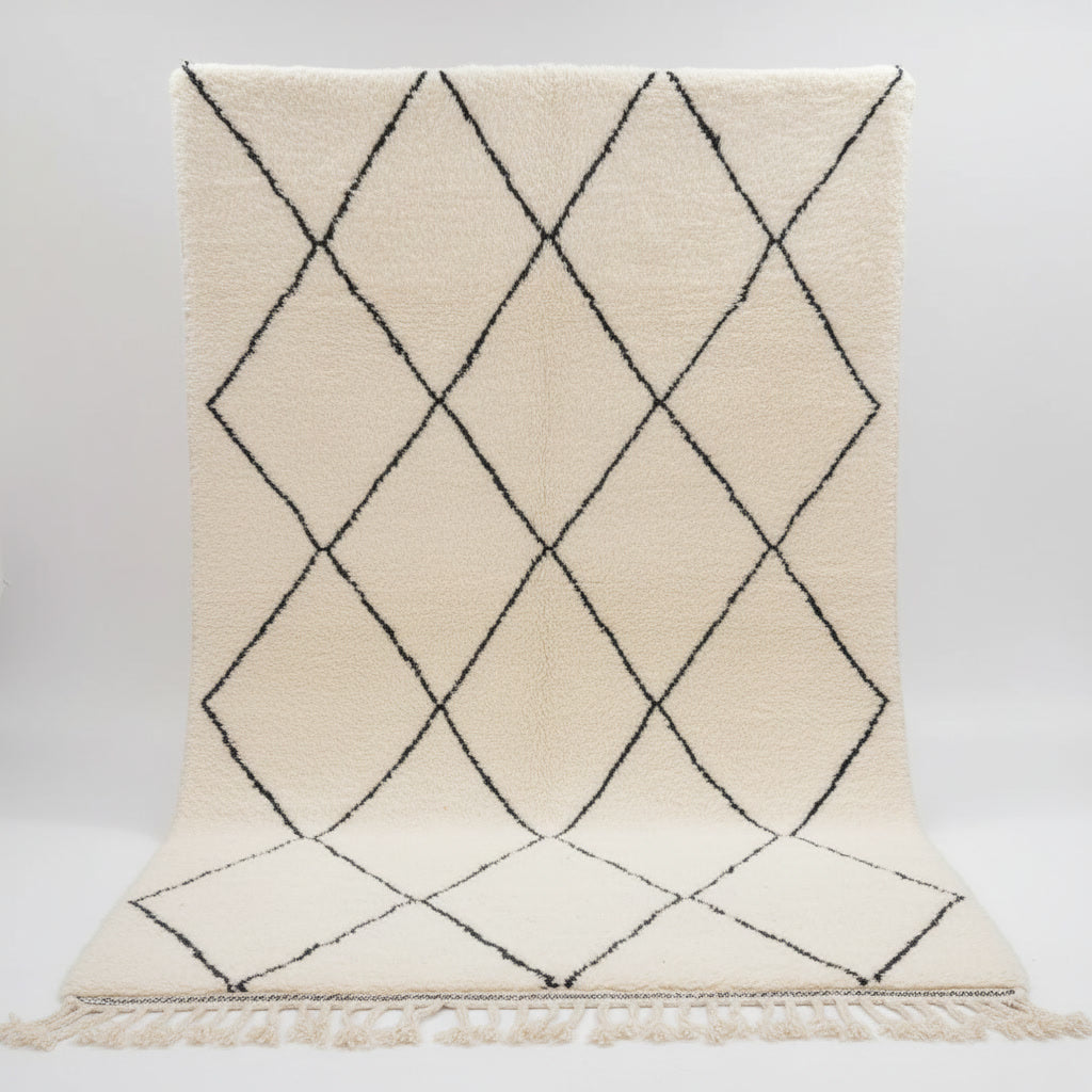 Tapis Beni Mrirt Éclat Monochrome