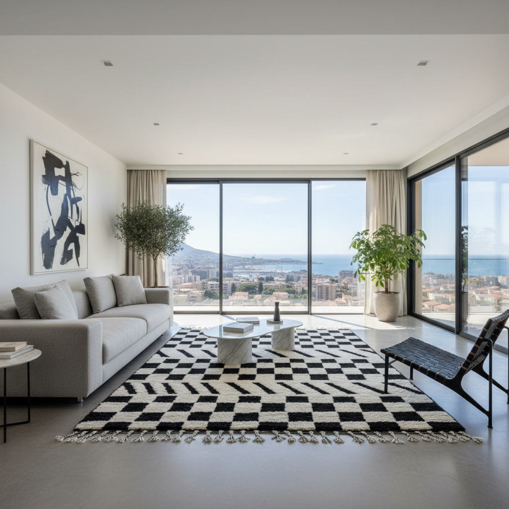 Tapis berbère Épure Onyx