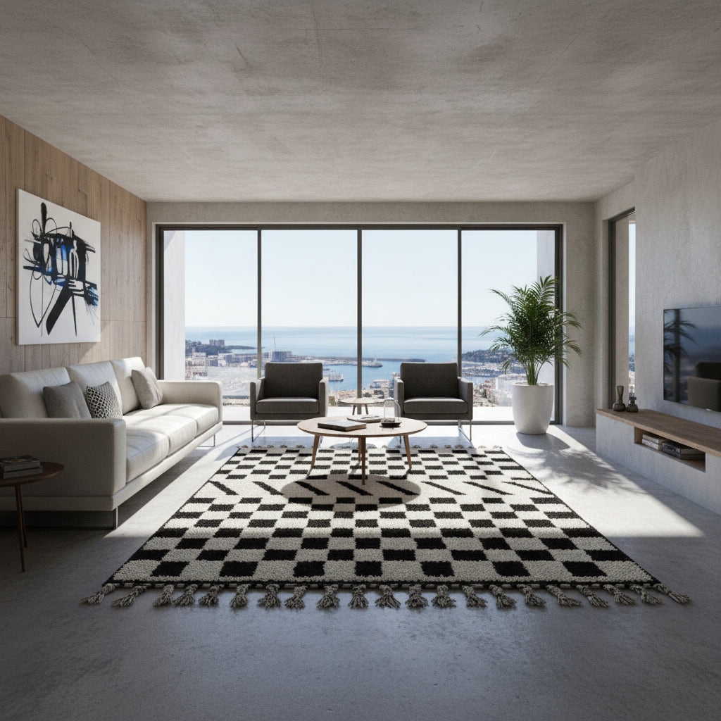 Tapis berbère Épure Onyx