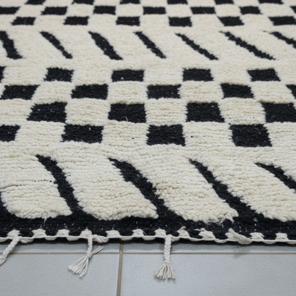 Tapis berbère Épure Onyx