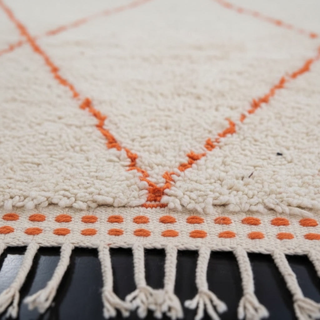 Tapis Beni Ourain Ambre de l'Atlas