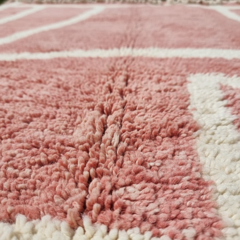 Tapis Beni Mrirt Rose poudré
